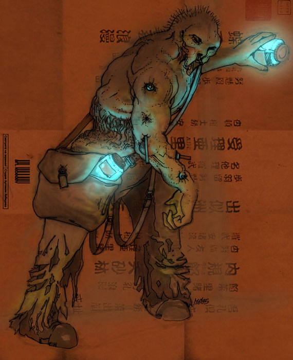 Biological Enemy Art from BioShock