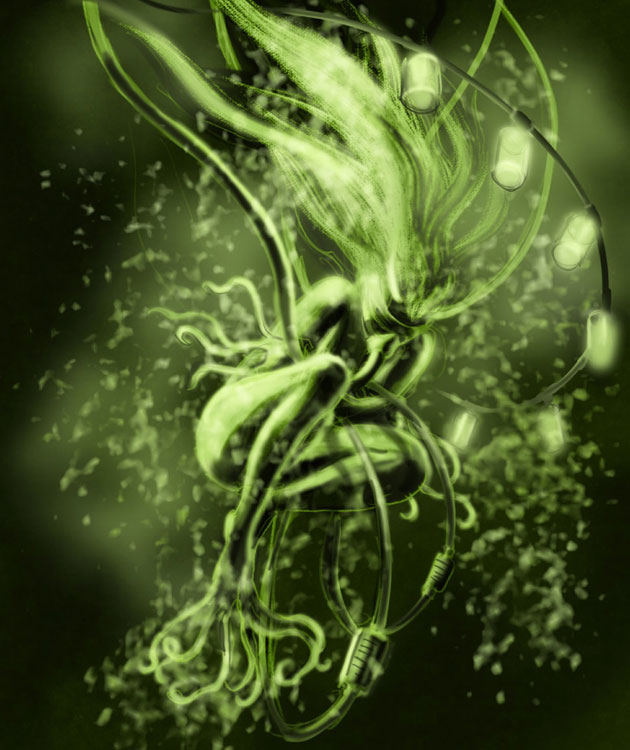 Biological Enemy Art from BioShock