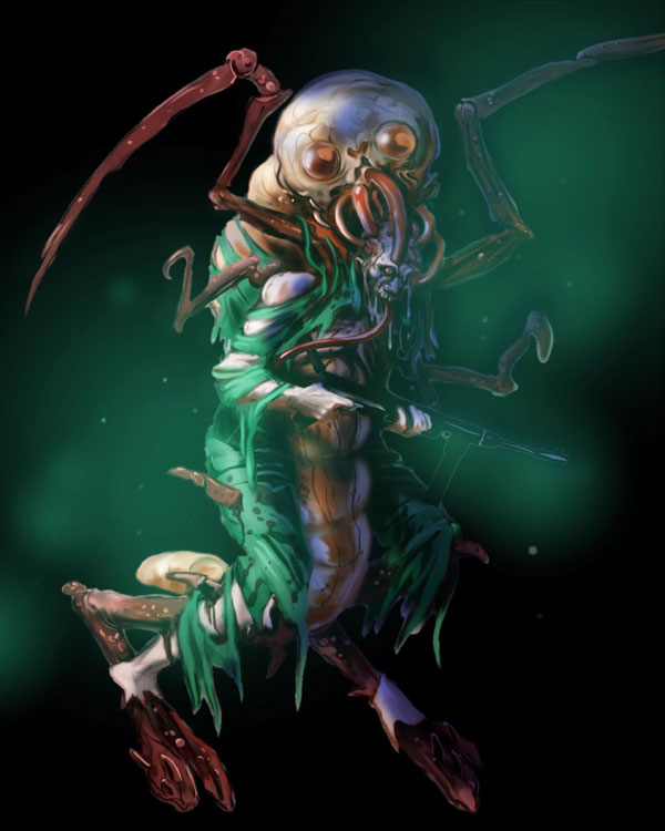 Biological Enemy Art from BioShock