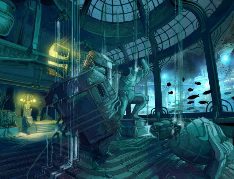 Leaking Interior Art from BioShock