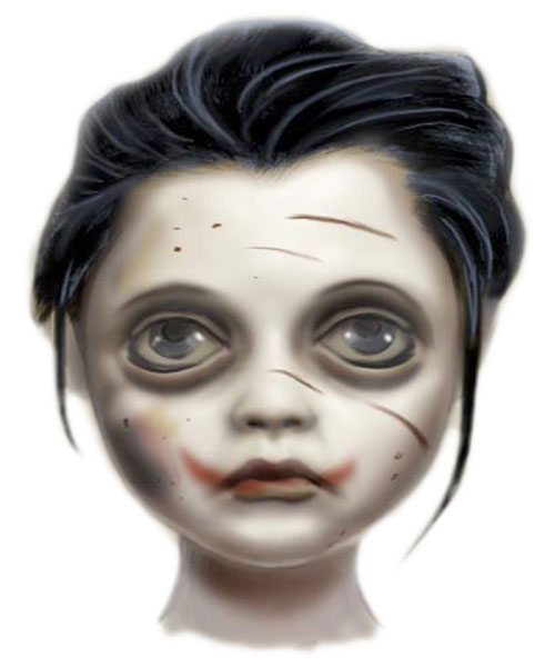 Little Sister Face Art from BioShock