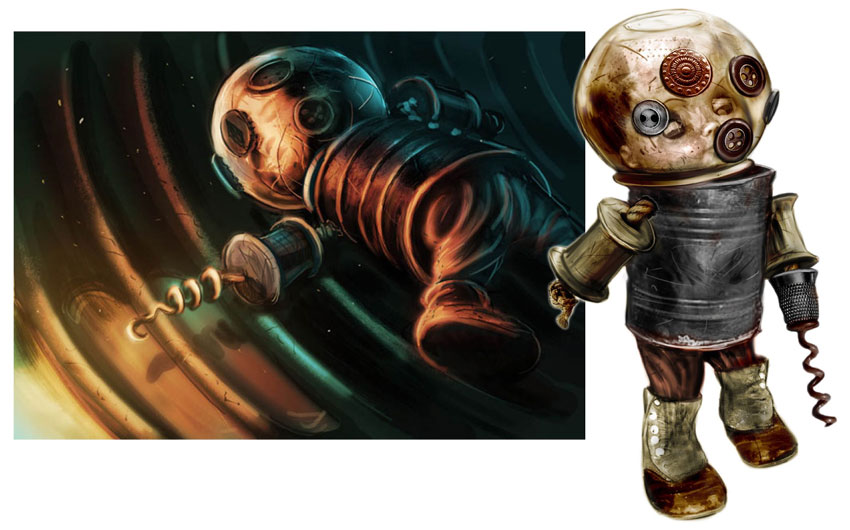 Little Sister Infant Concept Art from BioShock