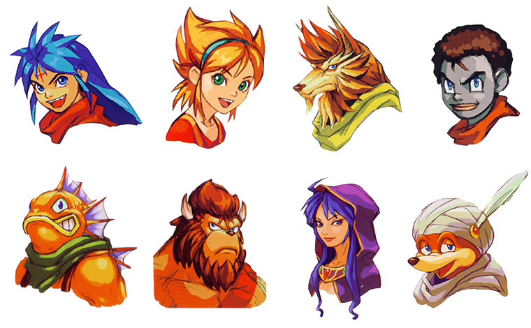 GBA Character Portraits from Breath of Fire