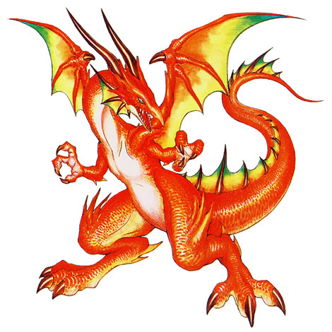 Ryu Dragon Metamorphosis Art from Breath of Fire