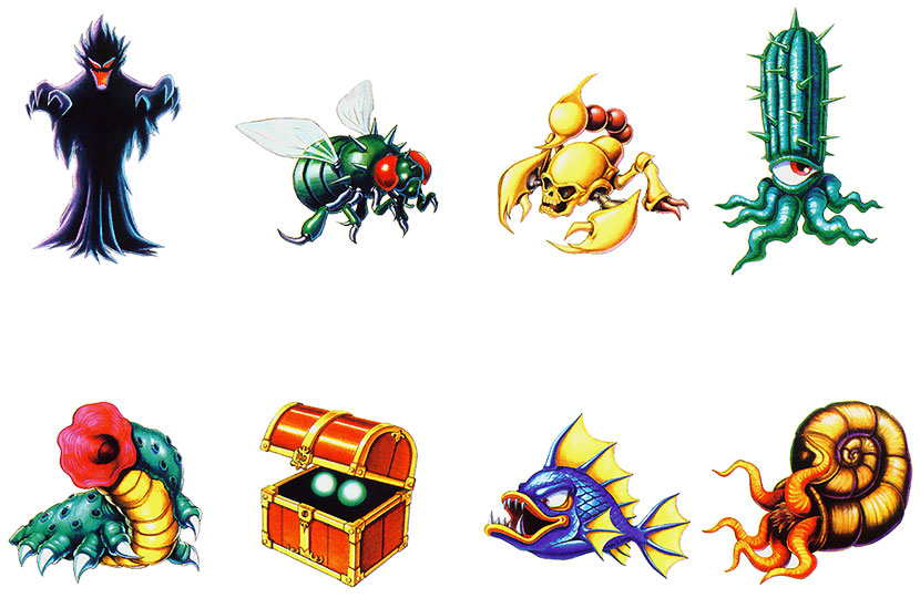 Monster Art from Breath of Fire