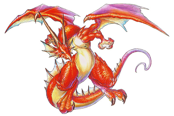 Dragon Metamorphosis Art from Breath of Fire II