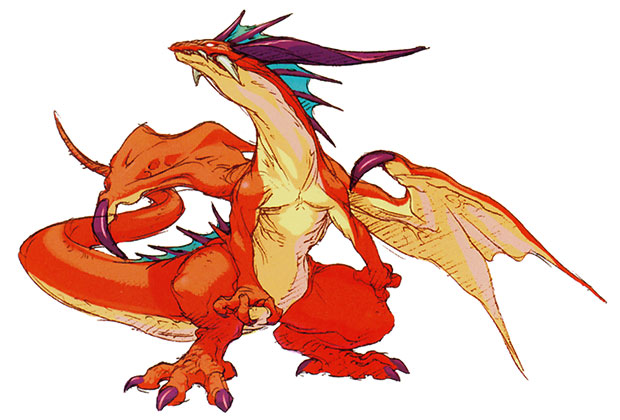Dragon Metamorphosis Art from Breath of Fire III