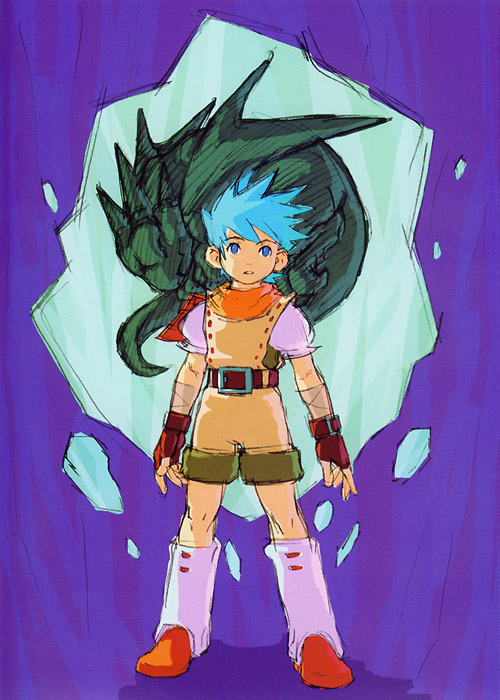 Young Ryu & Dragon Art from Breath of Fire III