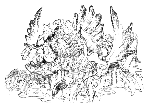 Dragon Zombie Sketch from Breath of Fire III