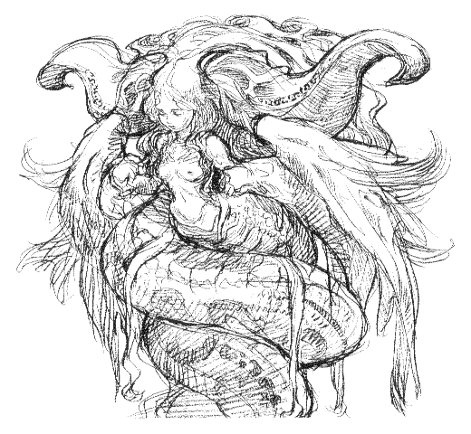 Myria Sketch from Breath of Fire III