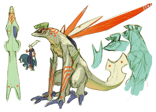 Astral Dragon Art from Breath of Fire IV