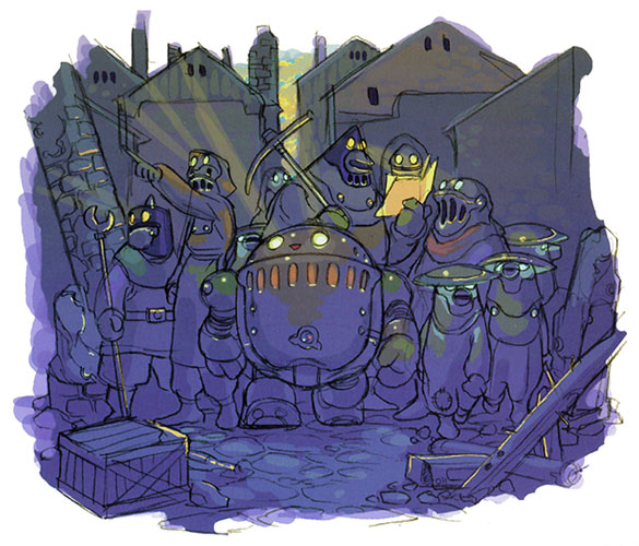 Ershin Concept Art from Breath of Fire IV