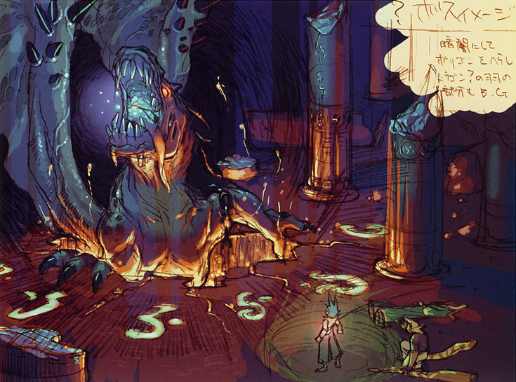 Dragon Concept Art from Breath of Fire IV