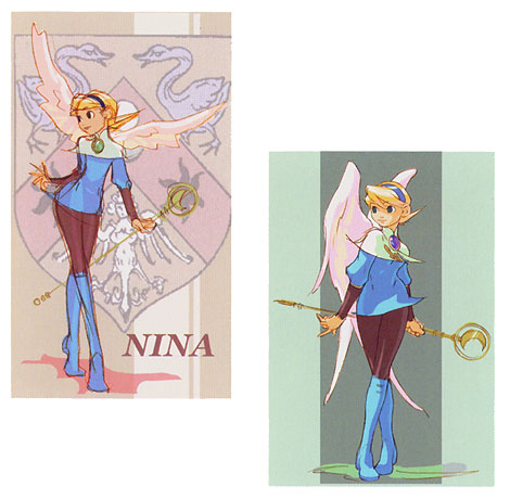 Nina Concept Art from Breath of Fire IV