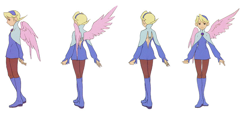 Nina Concept Artwork from Breath of Fire IV