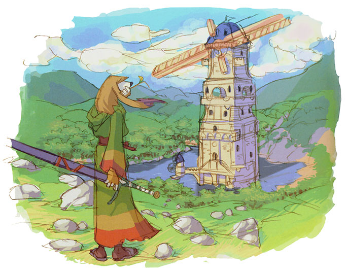 Scias Concept Art from Breath of Fire IV