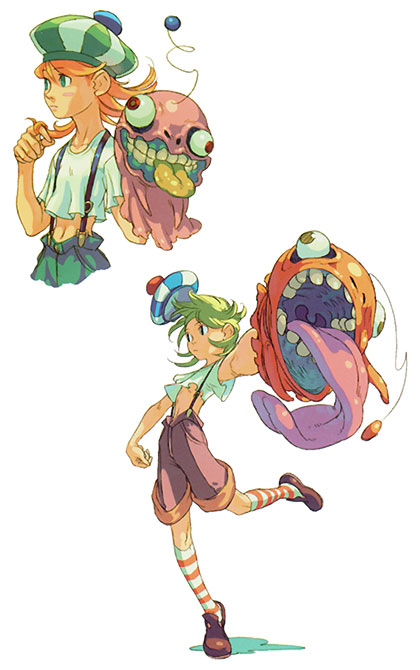 Ventriloquist Concept Art from Breath of Fire IV