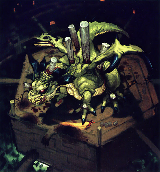 Dover Dragon Art from Breath of Fire V