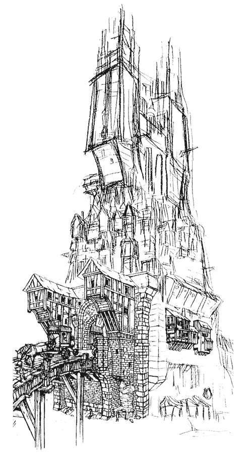Building Sketch from Breath of Fire V