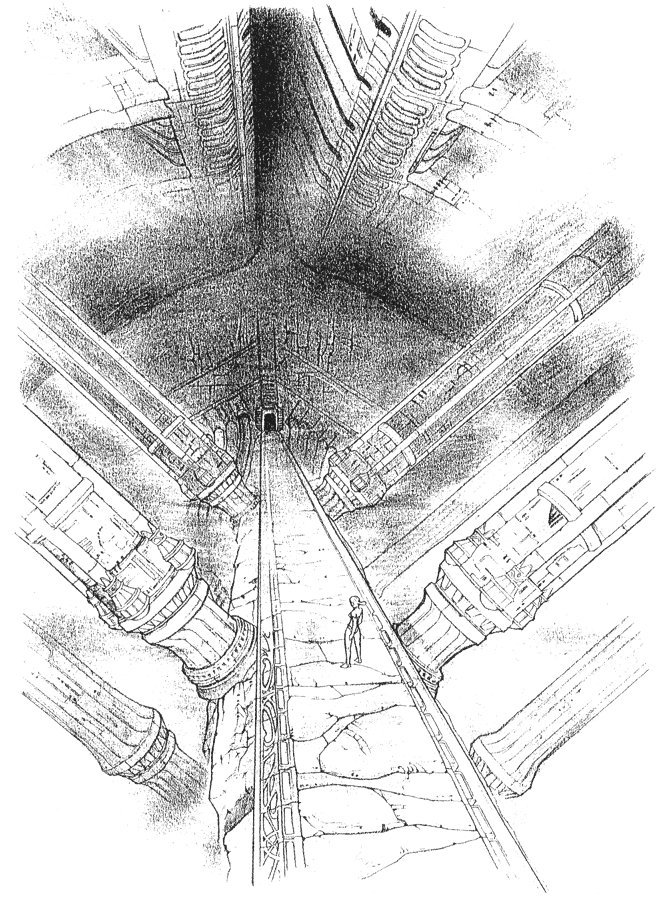 Architecture Sketch from Breath of Fire V
