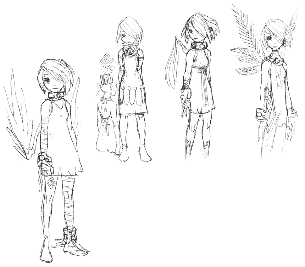 Nina Sketches from Breath of Fire V