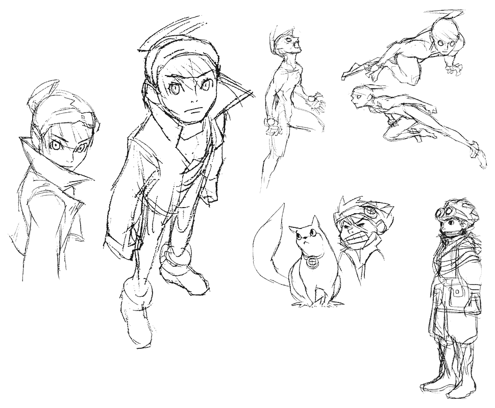 Ryu Sketches from Breath of Fire V