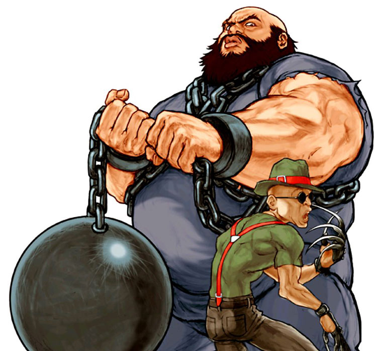 Chang Koehan & Choi Bounge Art from Capcom vs. SNK 2