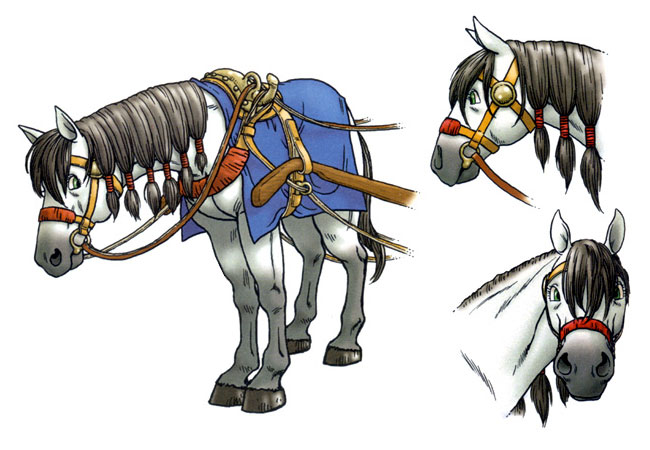 Horse (Princess Medea) Art from Dragon Quest VIII