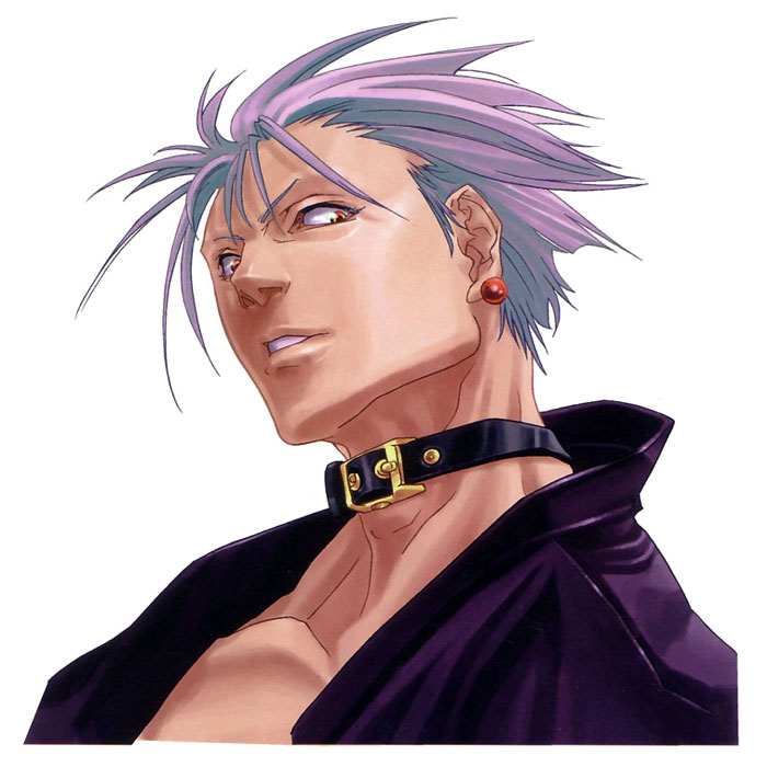 Chipp Zanuff Face Art from Guilty Gear X2