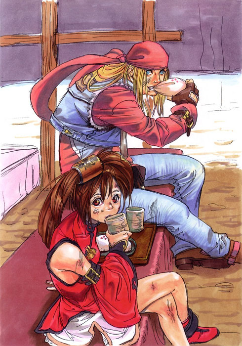 Axl & Jam Art from Guilty Gear X2