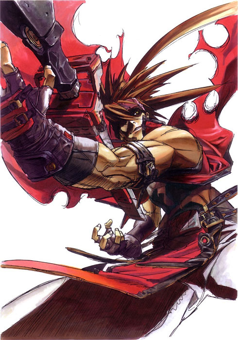 Sol Badguy Concept Art from Guilty Gear X2