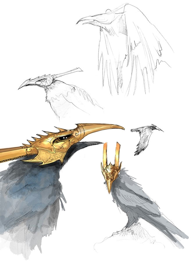 Raven Art from Heavenly Sword