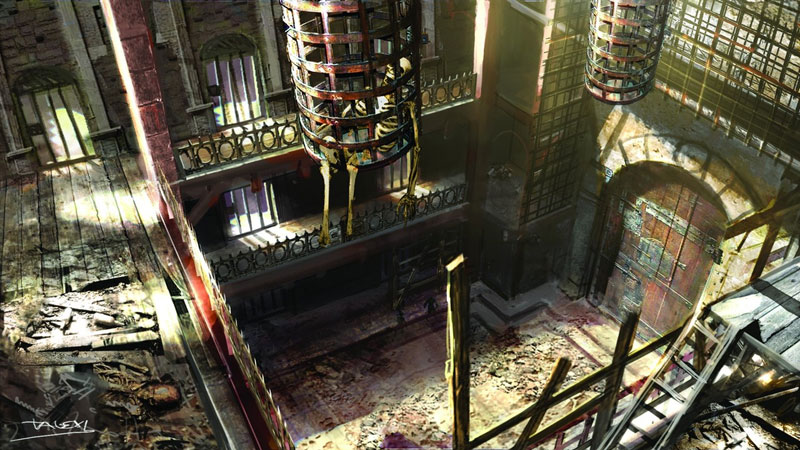 Prison Concept Art from Heavenly Sword