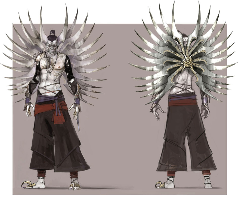 Flying Fox Front & Back Art from Heavenly Sword