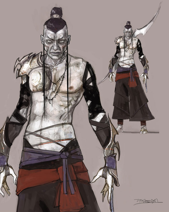 Flying Fox Concept Artwork from Heavenly Sword