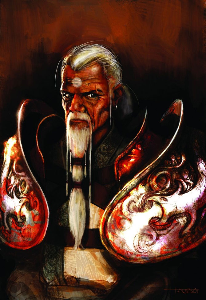 Master Shen Portrait Art from Heavenly Sword