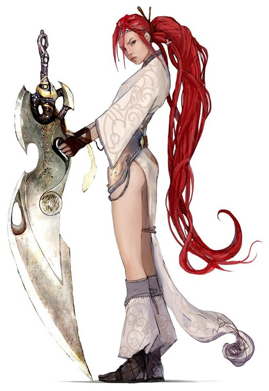 Nariko Side Art from Heavenly Sword