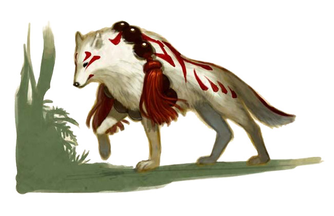 Amaterasu Early Concept Artwork from Okami