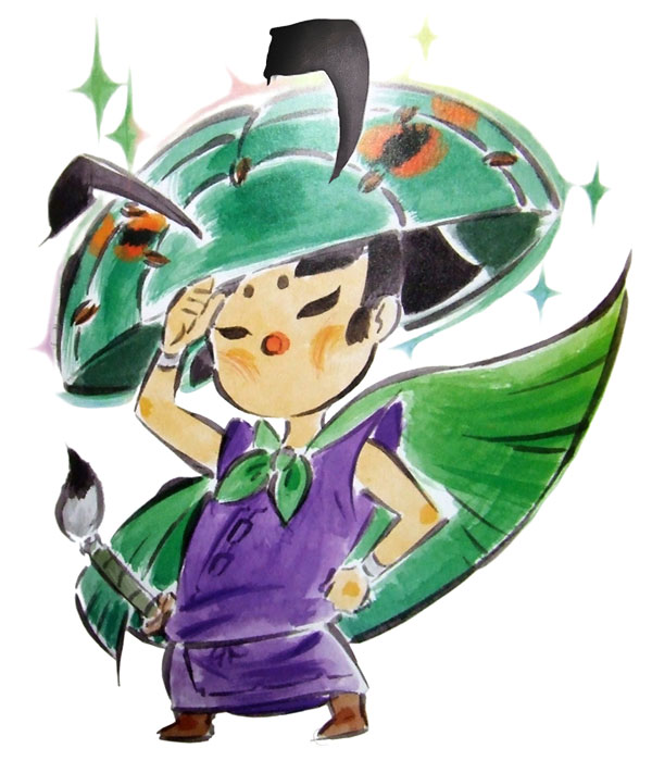 Issun Close-up Art from Okami
