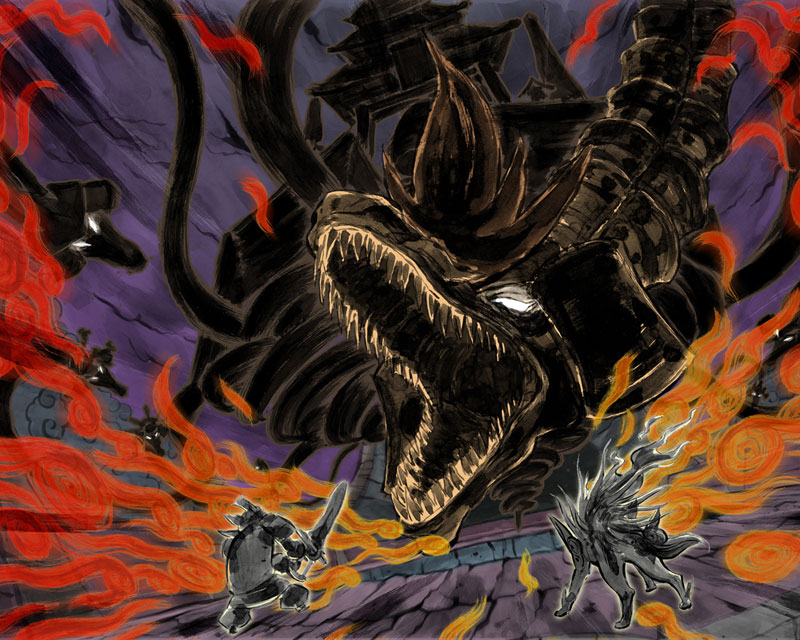 Orochi Battle Art from Okami