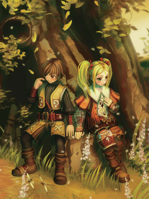 Jack & Ridley Under Tree Art from Radiata Stories
