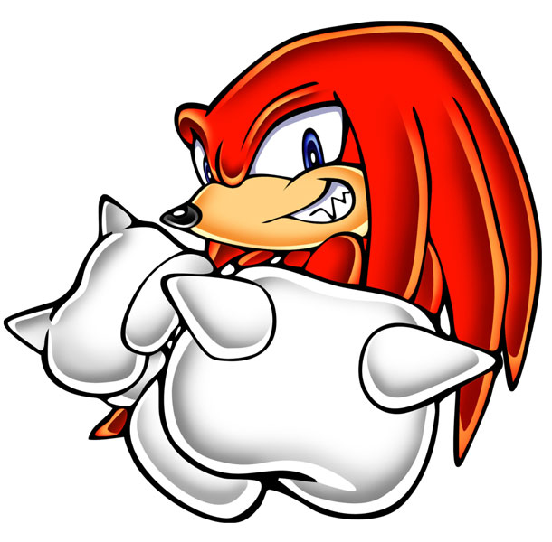 Knuckles Portrait Art from Sonic Adventure