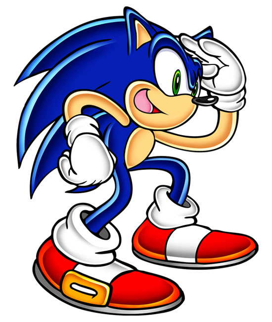 Sonic Looking Art from Sonic Adventure