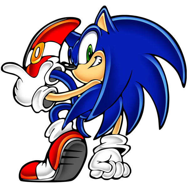 Sonic Posing Artwork from Sonic Adventure