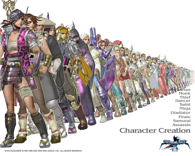 Character Creation Art from Soulcalibur III