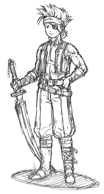Lloyd Irving - Arrgh, Me Hearties Costume Art from Tales of Symphonia