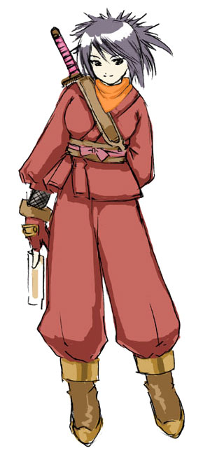 Sheena Fujibayashi - Successor Costume Art from Tales of Symphonia