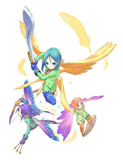 Sylph Summon Spirit Art from Tales of Symphonia