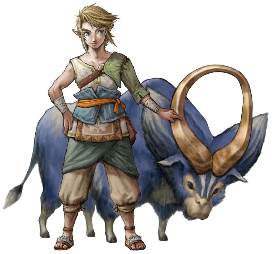 Link & Ordon Goat Art from Legend of Zelda: Twilight Princess