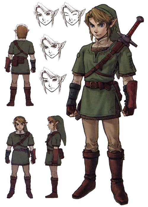 Link Concept Art from Legend of Zelda: Twilight Princess